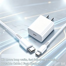 20W PD USB C Charger iPhone Fast Chargers Plug Type C Wall Chargers Free Cable