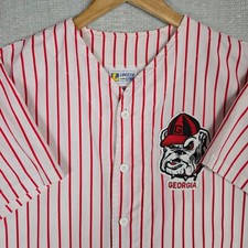 VTG LOCKER LINE x GEORGIA BULLDOGS Made in USA Cotton Sport Shirt Size Large