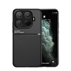 Custodia posteriore opaca antiurto in pelle magnetica per Xiaomi 15T/15T Pro