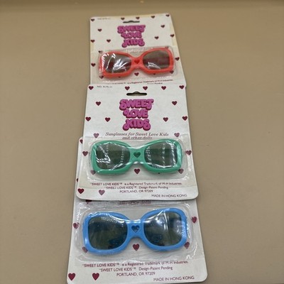 SWEET LOVE KIDS DOLL SUNGLASSES GREEN BRAND NEW ACCESSORY FOR DOLLS Lot Of 3