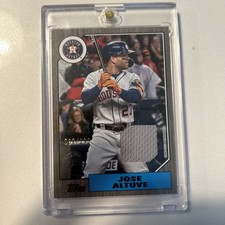 2022 Topps Series 2 - 1987 Topps Baseball Relics Jose Altuve #87BR-JA Black /199