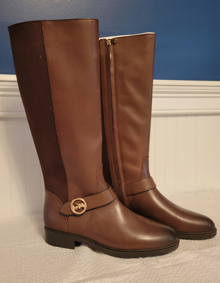 COACH Woman's Ricki Riding Equestrian Leather Full-zip Walnut