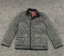 Awesome - Polo Ralph Lauren - Black Quilted Barn Coat / Jacket - Youth M 10/12