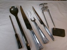 Vintage Assorted Lot of Carving Serving Kitchen Utensils