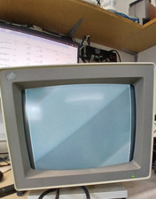 Retro IBM 8512-001 12" VGA CRT Computer Monitor POWERS ON  SOLD AS IS 