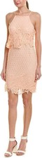 BB Dakota $105 Bryn Salmon Lace Halter Dress Size 6 NWT