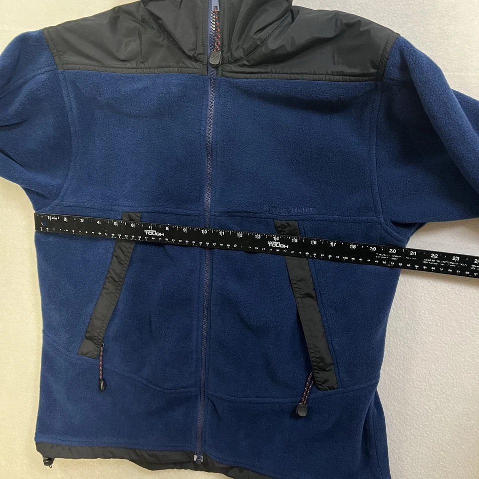 West Marine Blue Fleece Full Zip Jacket Men's Size Medium Long Sleeve - Image 4 of 4