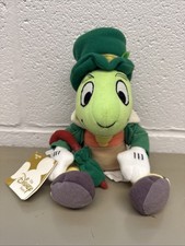 DISNEY STORE ST PATRICK'S DAY JIMINY CRICKET STUFFED ANIMAL PLUSH BEAN BAG W TAG
