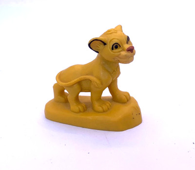 Disney Figur König der Löwen - Simba auf Fels Plattform 5 cm 80er Jahre