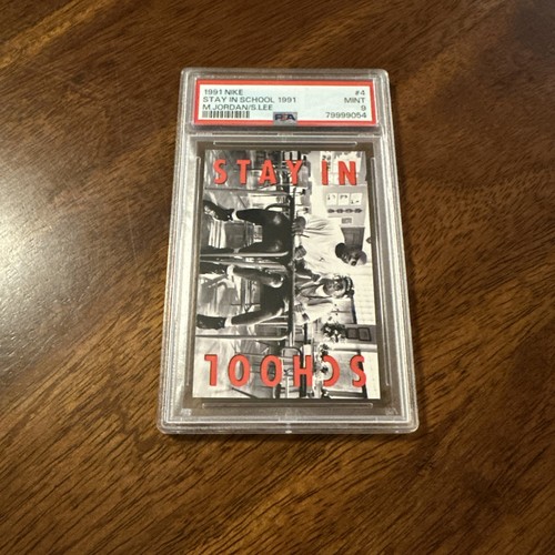 Stay in School 1991 #4 1991 Nike Michael Jordan/Spike Lee card