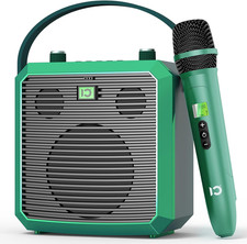 50W Bluetooth Voice Amplifier with Wireless Handheld Mic, Wireless Voice Amplifi
