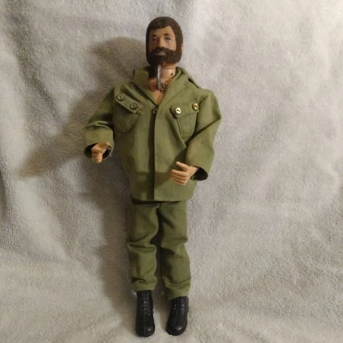 1964 G.I. Joe Doll Hasbro Vintage Brown Flocked Hair