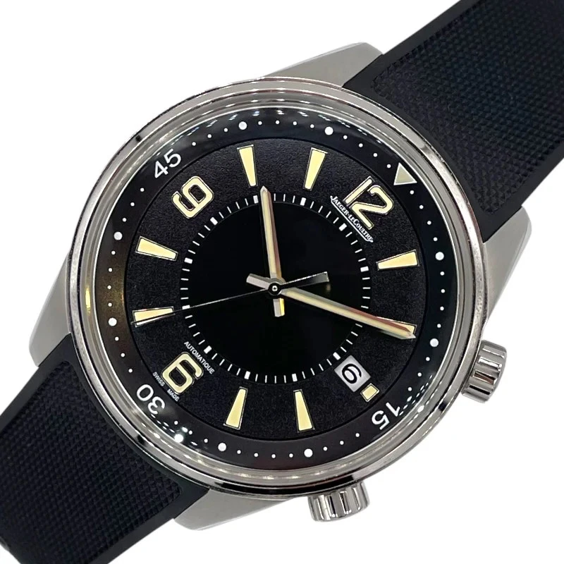 Jaeger LeCoultre — Jaeger-LeCoultre Polaris Q9068670 842.8.37 42mm SS Black Dial 2019 #OKW1397