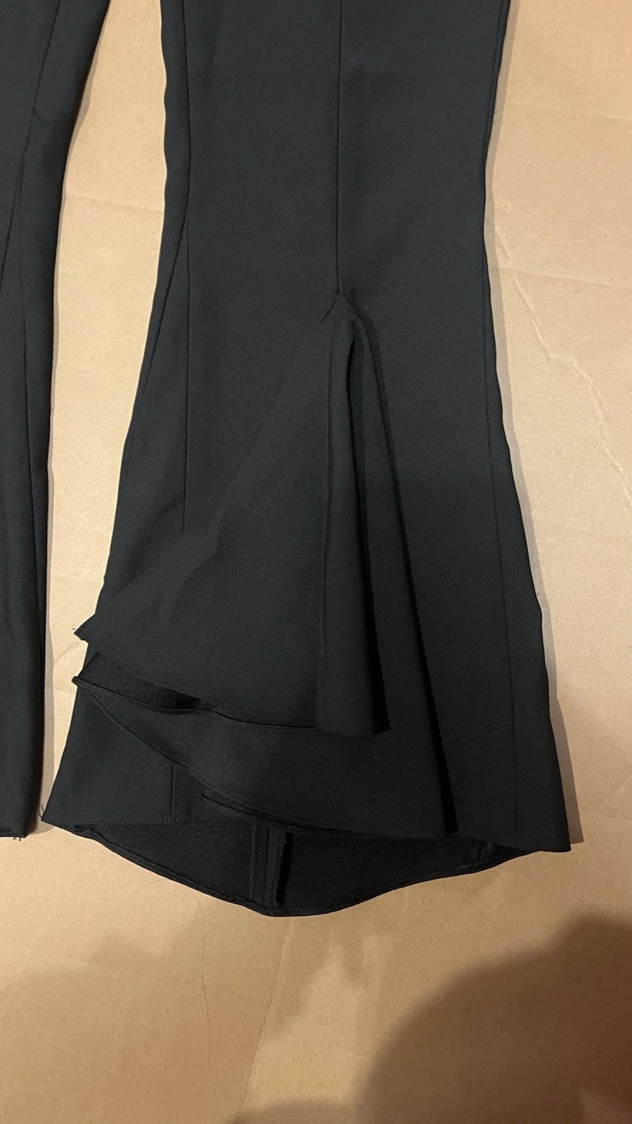 Zara Basic Collection Black Flared Split Hem Trou… - image 4