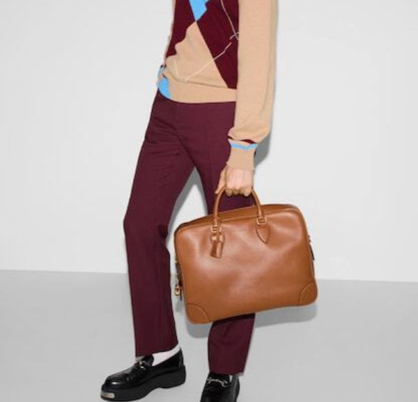 Gucci Brown GG Emblem Medium Briefcase bag - BWNT 821149 image 3