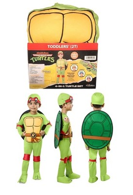 Nickelodeon Teenage Mutant Ninja Turtles 4 In 1 Turtle Set Size 2T Kids Costume