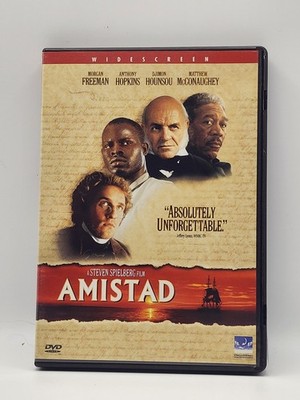 AMISTAD DVD 1997 Widescreen Steven Spielberg Freeman Hopkins Hounsou McConaughey