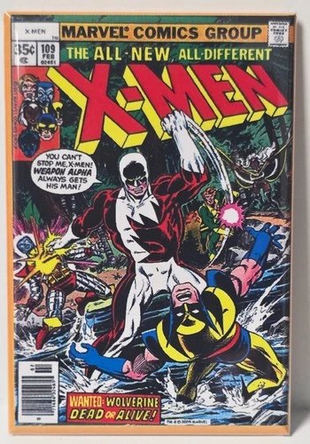 X-Men #109 MAGNET Vintage Comic Cover 2" x 3" Fridge Locker FREE SHIPPING
