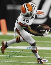 Taylor Gabriel Cleveland Browns Autographed Signed 8x10 Photo PSA/DNA COA