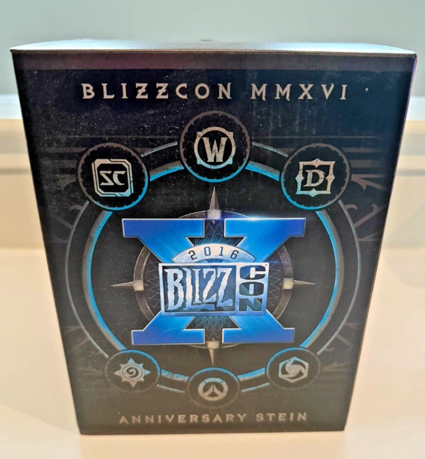 Blizzard Entertainment - Blizzcon  2016 - 10th Anniversary Collectible Stein New
