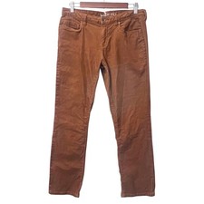 Lands End Cotton Corduroy Pants Mid Rise Straight Leg Brown Women's 6P Gorpcore