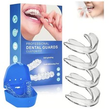 4X Mouth Guard Teeth Grinding Guard Dental Night Guard Custom Fit for Bruxism
