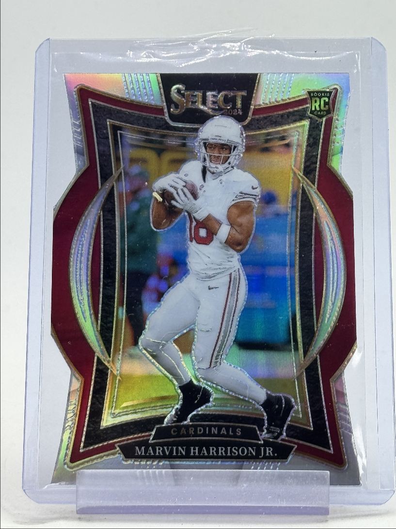 MARVIN HARRISON JR. 2024 SELECT CONCOURSE ROOKIE SILVER PRIZM RC Q6177