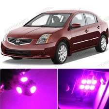 8 x Premium Hot Pink LED Lights Interior Package Kit for Nissan Sentra