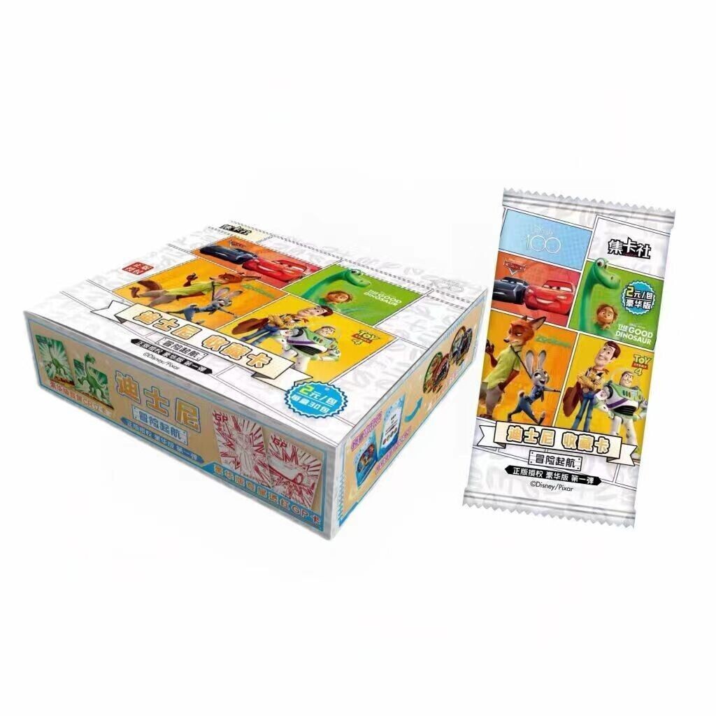 pixar booster box Card Fun Disney Pixar 100 Trading Card Sealed Booster Box 30 Pack New