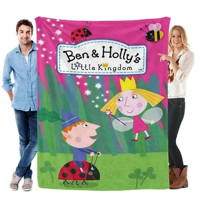 Ben and Holly Blanket Soft Bed Sofa Couch Throw Cozy Lightweight Birthday Gift