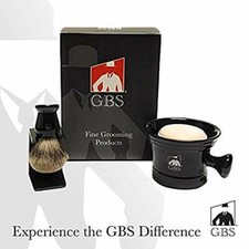 GBS Men's Grooming Set with Shaving Soap Bowl/Mug Knob Handle