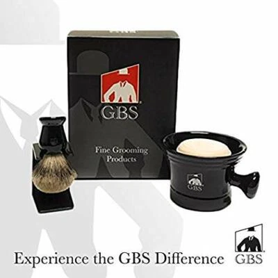 G.B.S GBS Men's Grooming Set with Shaving Soap Bowl/Mug Knob Handle