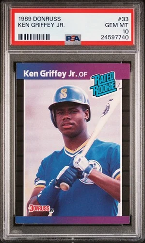 ✨1989 Donruss Ken Griffey Jr RC #33, PSA 10 GEM💎