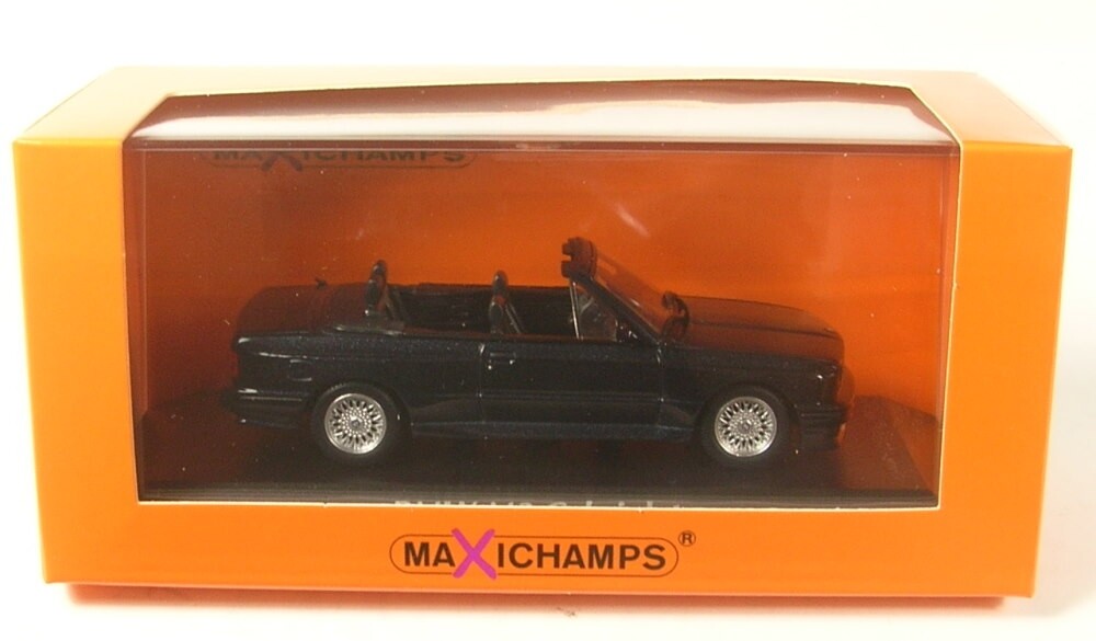 Bmw M3 (E30) Convertible (Blue Metallic) 1988 1:43 Maxichamps