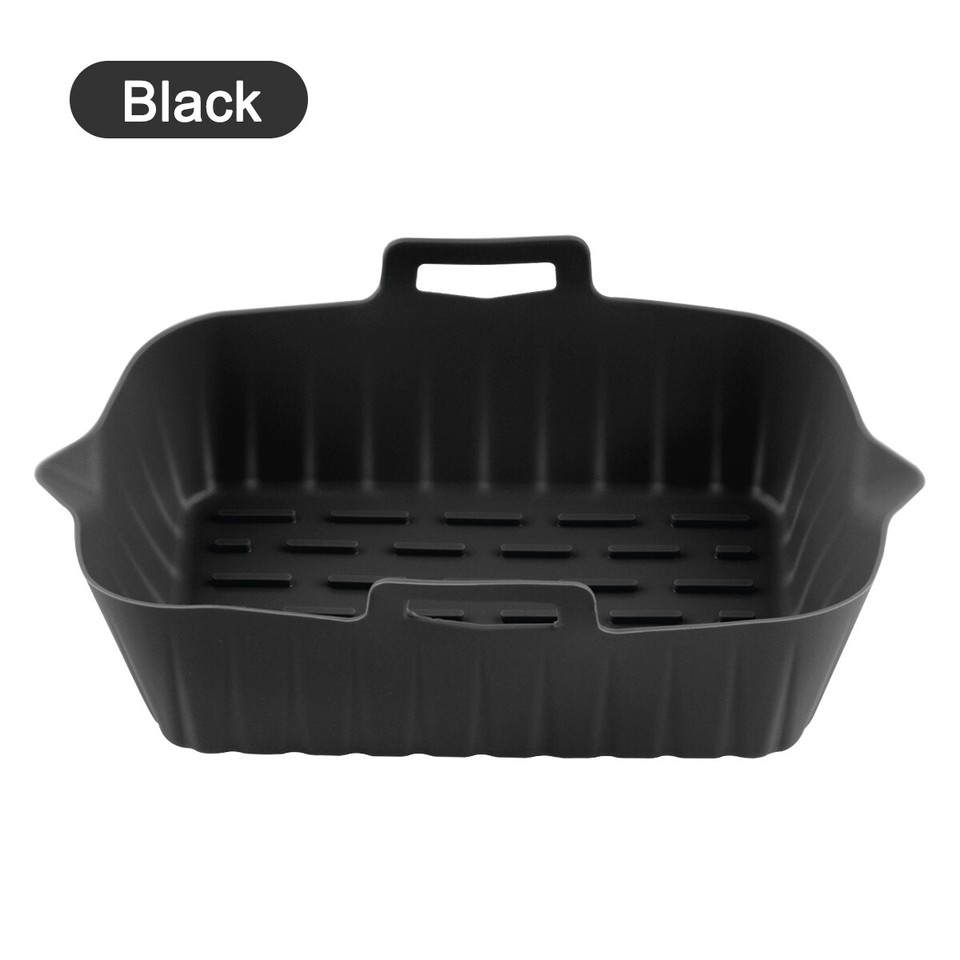 Air Fryer Silicone Liners Reusable Square Kitchen Accessories