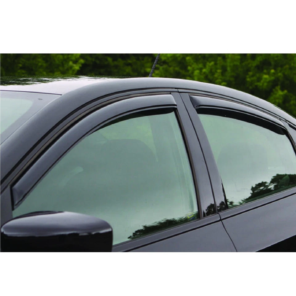 AVS Front & Rear In-Channel Smoked Acrylic Window Ventvisors for 08-14 Avenger Foto 4 de 4