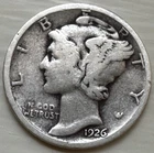 1926 MERCURY SILVER DIME GREAT DETAIL HIGH GRADE NICE COIN HARD DATE TO FIND