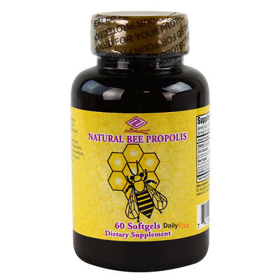 4 x Natural Bee Propolis 500 mg 60 Softgels 240 Softgels