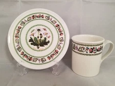 Portmeirion Variations Breakfast Mug and Round Melamine Tea Tile