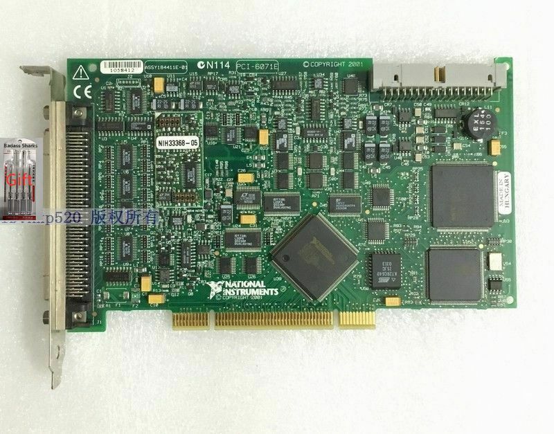 Used 100% test 1pcs PCI-6071E via DHL or Fedex fast shipping