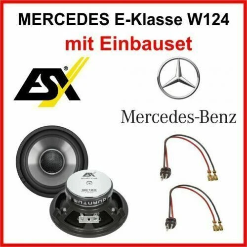 Lautsprecher Set kompatibel mit Mercedes E-Klasse W124 1984 - 1997 vorn + hinten - Bild 4 von 4