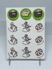Vintage Scratch  Sniff Stickers CTP Matte Peppermint candy cane  coconuts