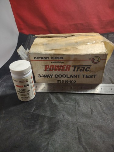 DDE23519402 POWER TRAC 3WAY COOLANT TEST STRIP BOTTLE 50 STRIPS DETROIT DIESEL - Foto 8 di 12