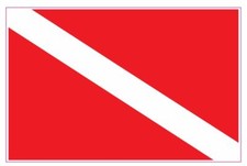 Standard 4" Dive Flag Decal