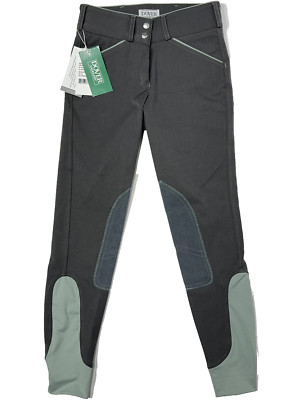 NWT Dover Saddlery Women's Girl's Wellesley Breech Riding Pants Gray Sage Sz 24