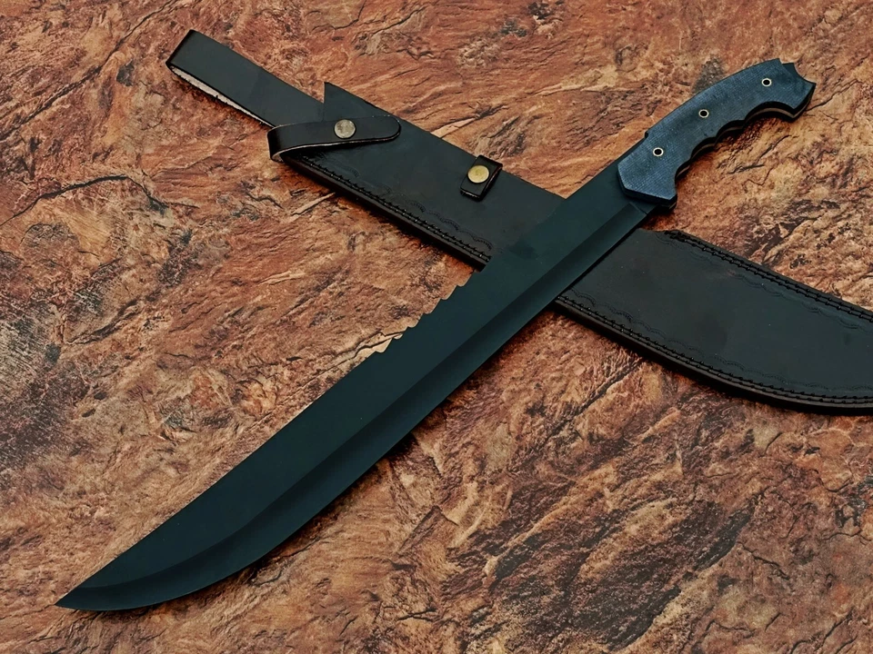 24 меча мачете с накладным монтажом в военном стиле ручной ковки - Изображение 2 из 4