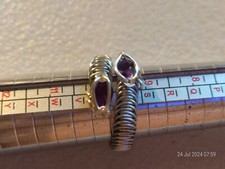 Amethyst Adjustable Ring Handmade