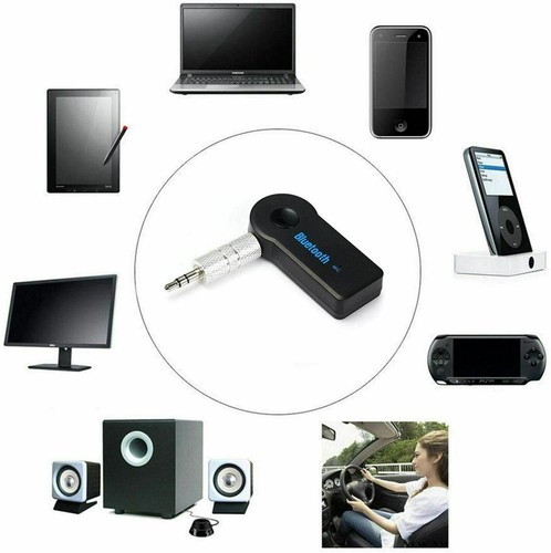 AUX Bluetooth Adapter 3.5mm Phone Audio Car Stereo Music Receiver with Mic - Picture 12 of 12