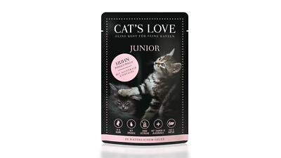 Cat's Love Junior Huhn Pur Algenkalk Distel�l 24x 85 g Nassfutter getreidefrei