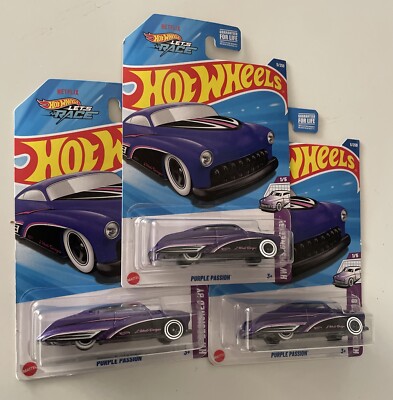 Hot Wheels 2025 HW Designed By 1/5 Purple Passion NETFLIX Let's